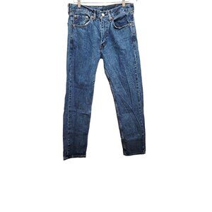 Levis 505 Mens Jeans W32 L34 Classic Straight Fit Denim Blue
